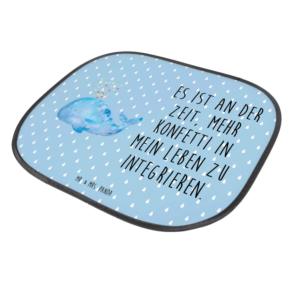 Osłona przeciwsłoneczna do samochodu wieloryb konfetti Zwierzeta morskie, Morze, Wakacje