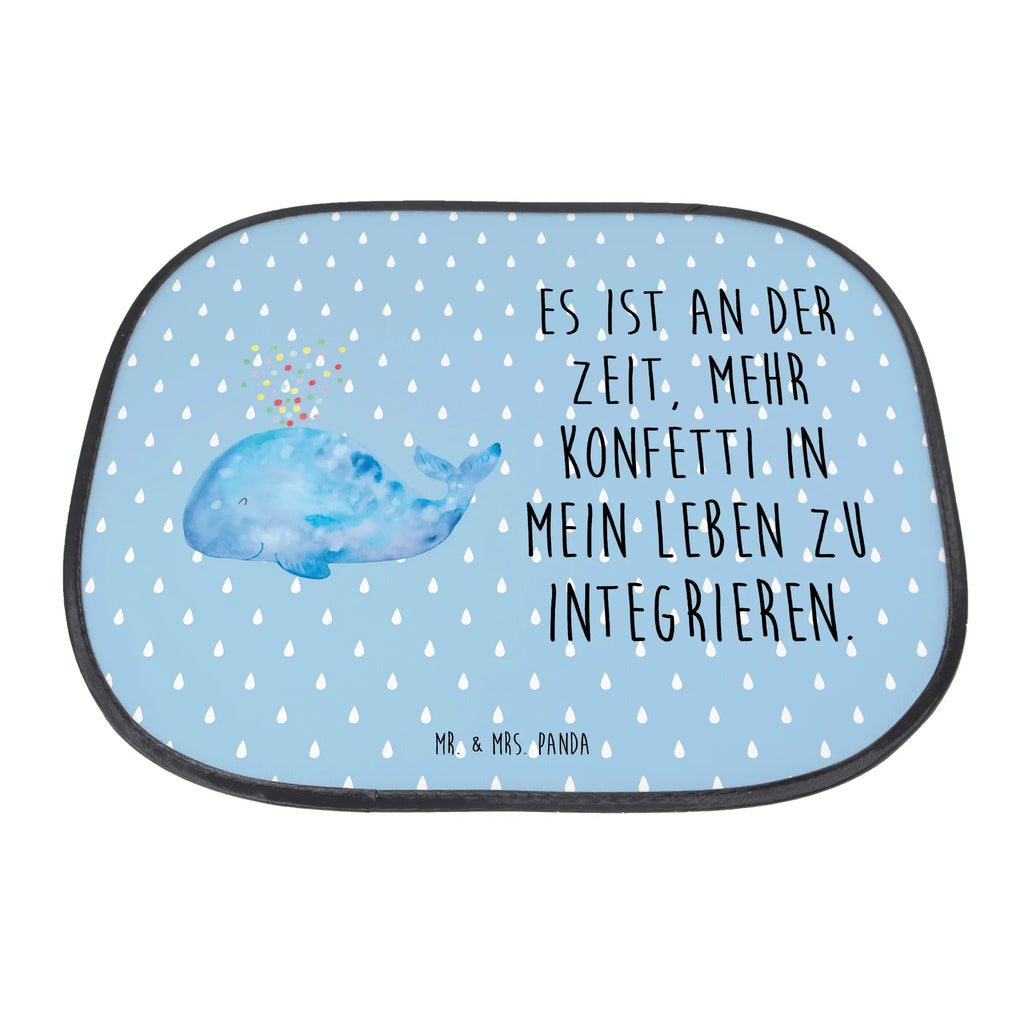 Osłona przeciwsłoneczna do samochodu wieloryb konfetti Zwierzeta morskie, Morze, Wakacje