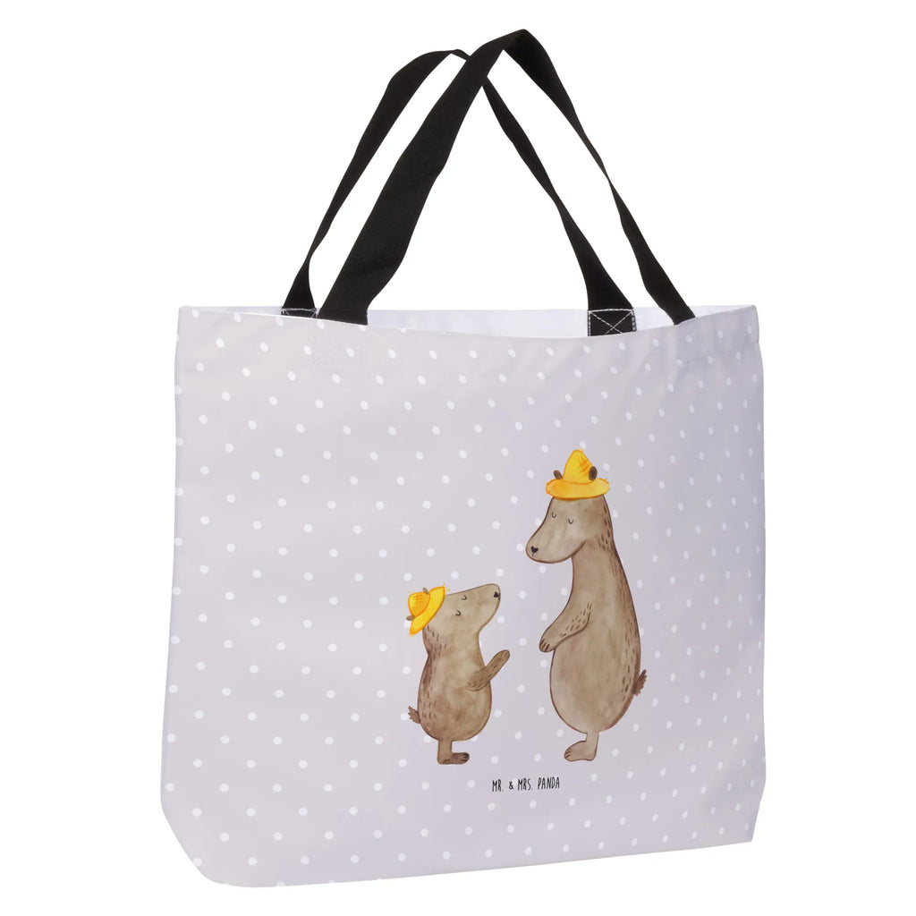 Shopper Bears with hats Shopper, Alltagstasche, XXL Tasche, Ausflug, Beutel, Tüte, Einkaufsbeutel, Freizeittasche, Stofftasche, Schultertasche, Einkaufstasche, Strandtasche, Tragebeutel, XL, Schultasche, Schulbeutel, Oma, Schwester, Mama, Bruder, Papa, Opa, Muttertag, Vatertag, Familie, Vorbild, Söhne, Sohn, Bär, Bären, Family, Paps, Kind, Lieblingsmensch, Dad, Daddy, Vater-Sohn, Papi, Kinder, Vater