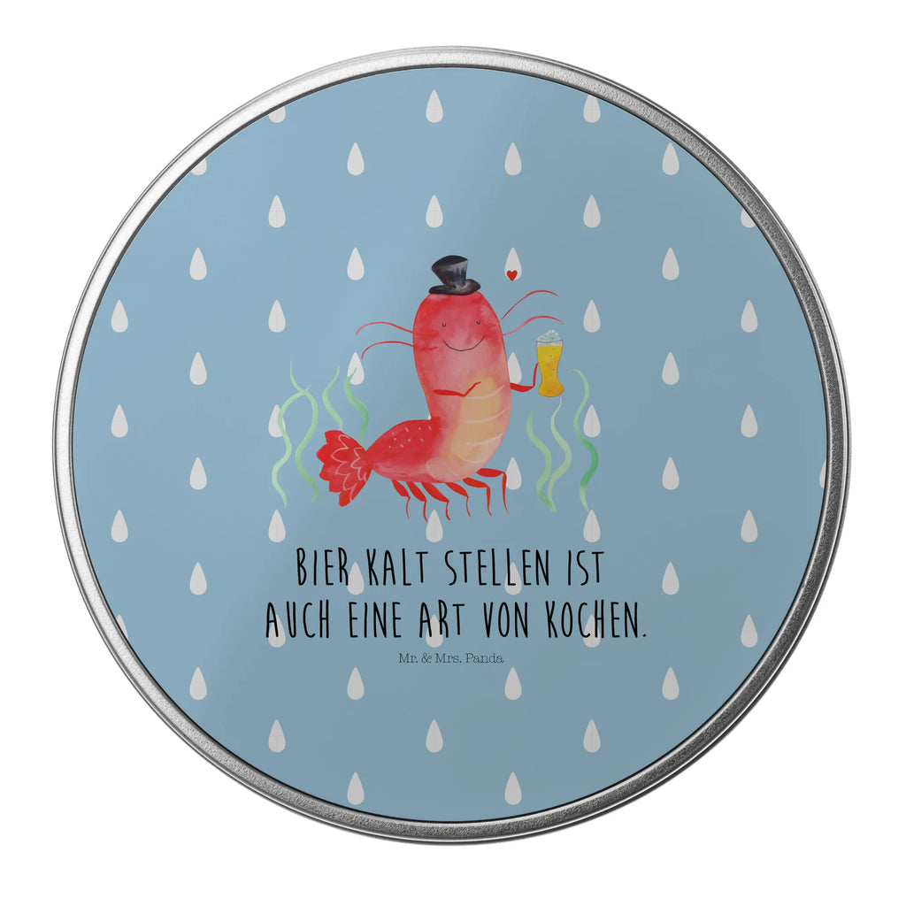 okrągła puszka z blachy homar pszenica Zwierzeta morskie, Morze, Wakacje