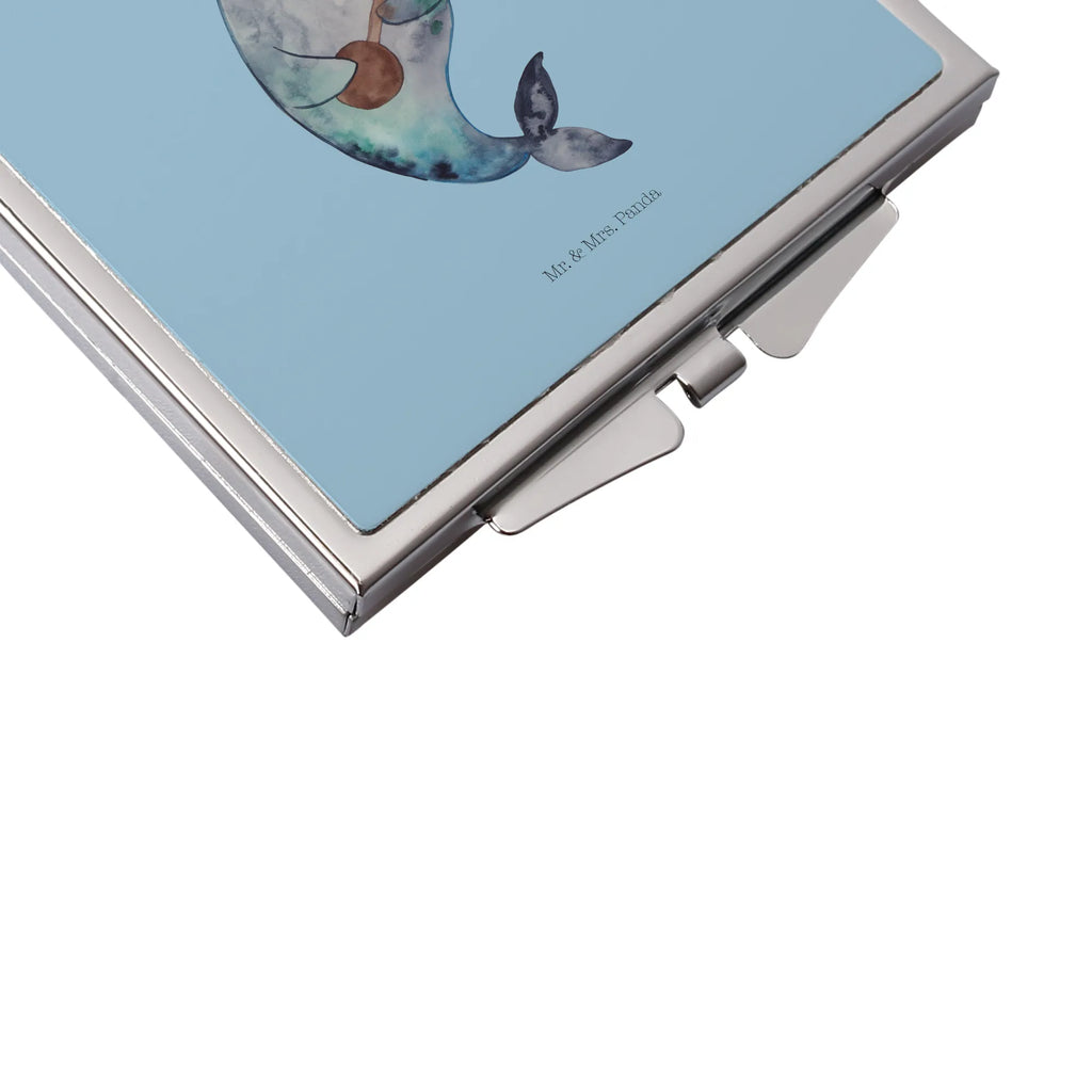 Kwadratowe lusterko do torebki narwal Gitara Reise Spiegel, Handspiegel Für Damen, Kompaktspiegel, Spiegel Für Make-Up Tasche, Tragbarer Spiegel, Spiegel Für Unterwegs, Taschen-Kosmetikspiegel, Mini Spiegel, Vintage Kompaktspiegel, Runder Taschenspiegel, Taschenspiegel, Design Taschenspiegel, Klappbarer Handspiegel, Deko Handspiegel, Silber, Schminkspiegel Kompakt, Klappspiegel, Schminkspiegel To Go, Handtaschenspiegel, Klappbarer Taschenspiegel, Kosmetikspiegel Klein, Handspiegel Zum Mitnehmen, Quadratischer Handspiegel, Spiegel Für Handtasche, Spiegel Für Schminktasche, Handspiegel Mit Hülle, Handspiegel Geschenkidee, Urlaub, Meer, Meerestiere, Probleme, Gespräche, Tanzen, Frust, Wal, Narwal, Problemlösung, Gitarre