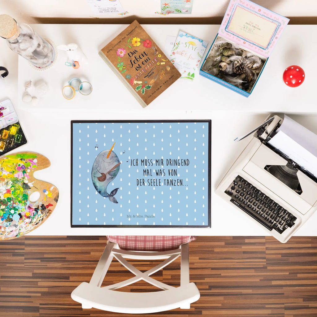 Podkładka na biurko narwal Gitara Bürobedarf, Schreibtischauflage, Schreibtisch Unterlagen, Schreibunterlage, Büroartikel, Schreibtischunterlage Groß, Schreibwaren, Meerestiere, Meer, Urlaub, Tanzen, Probleme, Wal, Gespräche, Narwal, Problemlösung, Gitarre, Frust