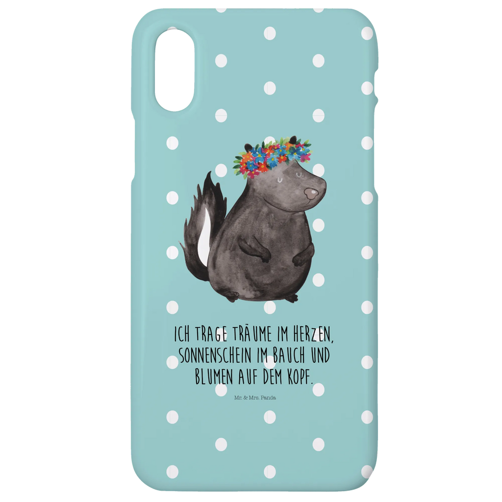 Handyhülle Stinktier Mädchen Cover, Hülle, Handy Case, Iphone 10, Handycover, Handyhülle, Iphone X, Handy, Stinktier, Skunk, Stinker, Namaste, Wildtier, Yoga, Raubtier, Stinki
