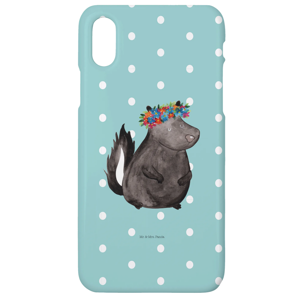 Handyhülle Stinktier Mädchen Cover, Hülle, Handy Case, Iphone 10, Handycover, Handyhülle, Iphone X, Handy, Stinktier, Skunk, Stinker, Namaste, Wildtier, Yoga, Raubtier, Stinki