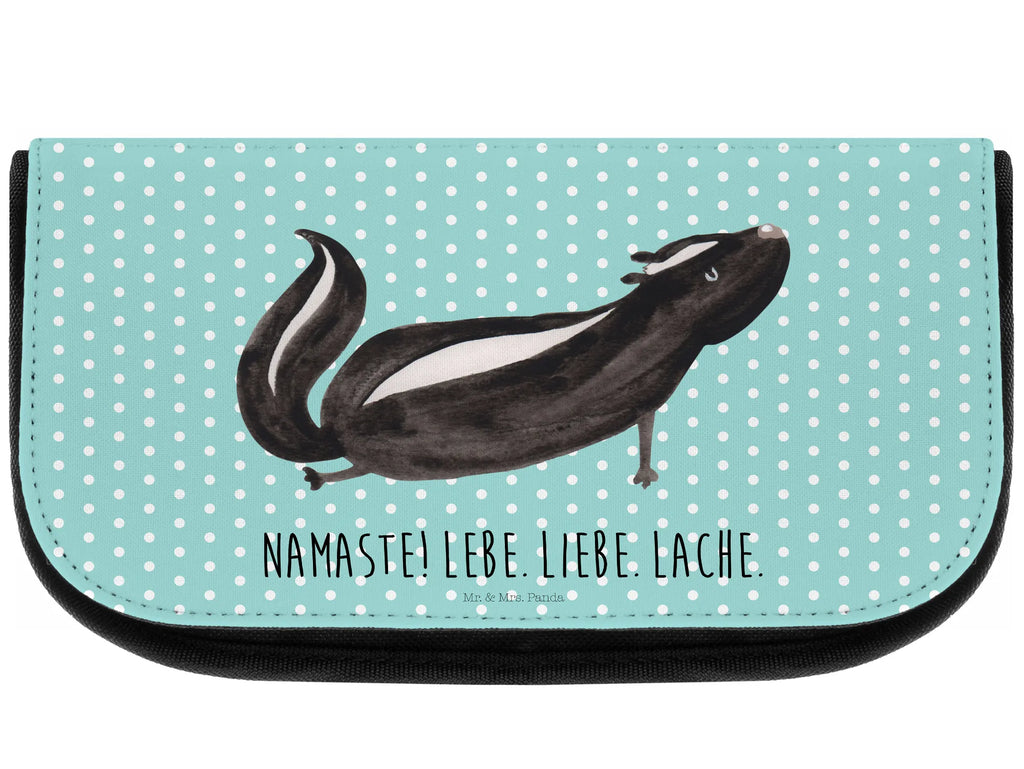 Kosmetiktasche Stinktier Yoga Kulturtasche, kleines Täschchen, toilettenbeutel, Waschbeutel, Kulturbeutel, utensilientasche, Kosmetiktasche, reiseschminktasche, reise kosmetiktasche, Toilettentasche, bad tasche, beauty case, Beauty Bag, Organizer Tasche, beauty tasche, Make-Up Bag, kosmetiktäschchen, Reisenecessaires, zubehörtasche, Necessaire, Schminktäschchen, hygiene tasche, Schminkbeutel, kulturtäschchen, Beautybag, Schminktasche, kosmetik beutel, Waschtasche, Stinktier, Skunk, Raubtier, Yoga, Lache, Liebe, Stinker, Lebe, Wildtier, Stinki, Namaste