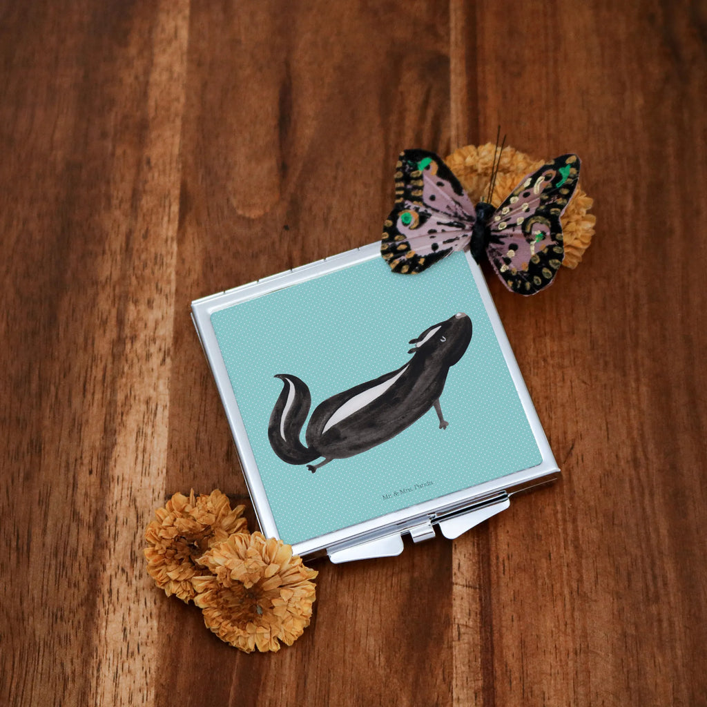 Kwadratowe lusterko do torebki skunks Joga Spiegel Für Unterwegs, Spiegel Für Schminktasche, Klappbarer Taschenspiegel, Tragbarer Spiegel, Spiegel Für Make-Up Tasche, Design Taschenspiegel, Taschenspiegel, Handspiegel Mit Hülle, Spiegel Für Handtasche, Schminkspiegel To Go, Handspiegel Geschenkidee, Kosmetikspiegel Klein, Handspiegel Zum Mitnehmen, Taschen-Kosmetikspiegel, Klappbarer Handspiegel, Reise Spiegel, Schminkspiegel Kompakt, Handtaschenspiegel, Handspiegel Für Damen, Vintage Kompaktspiegel, Deko Handspiegel, Runder Taschenspiegel, Mini Spiegel, Quadratischer Handspiegel, Kompaktspiegel, Klappspiegel, Stinktier, Skunk, Lache, Namaste, Raubtier, Yoga, Lebe, Stinker, Liebe, Stinki, Wildtier