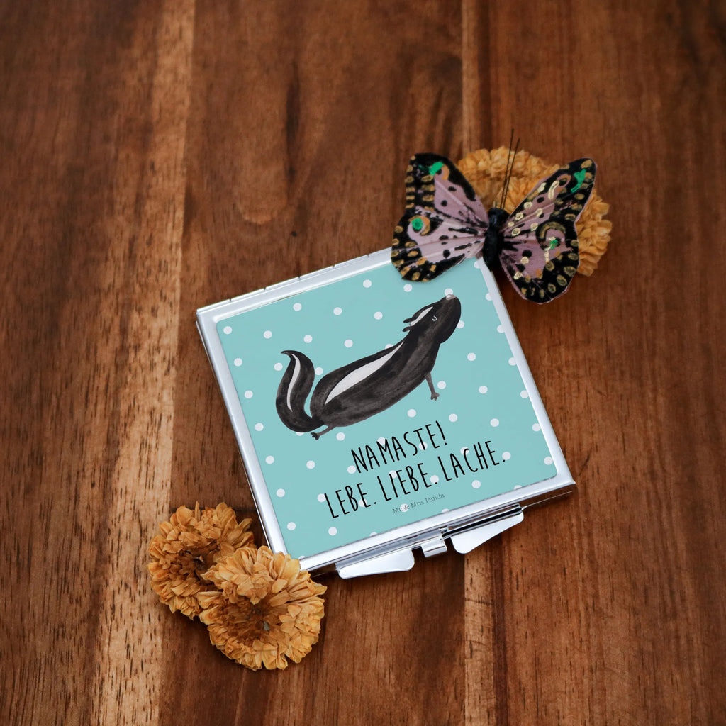 Kwadratowe lusterko do torebki skunks Joga Spiegel Für Unterwegs, Spiegel Für Schminktasche, Klappbarer Taschenspiegel, Tragbarer Spiegel, Spiegel Für Make-Up Tasche, Design Taschenspiegel, Taschenspiegel, Handspiegel Mit Hülle, Spiegel Für Handtasche, Schminkspiegel To Go, Handspiegel Geschenkidee, Kosmetikspiegel Klein, Handspiegel Zum Mitnehmen, Taschen-Kosmetikspiegel, Klappbarer Handspiegel, Reise Spiegel, Schminkspiegel Kompakt, Handtaschenspiegel, Handspiegel Für Damen, Vintage Kompaktspiegel, Deko Handspiegel, Runder Taschenspiegel, Mini Spiegel, Quadratischer Handspiegel, Kompaktspiegel, Klappspiegel, Stinktier, Skunk, Lache, Namaste, Raubtier, Yoga, Lebe, Stinker, Liebe, Stinki, Wildtier