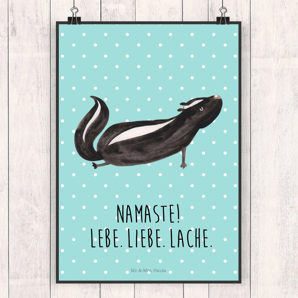 Poster skunk yoga wanddruck, Wanddeko Bild, kunstposter, kunst für die wand, Deko Bild, drucke, Wandposter, Posterdruck, Wandschmuck, wandkunst, wanddeko, grafikposter, kunstdruck poster, Wandbild, Bild, Plakat, Poster, Designposter, Wanddekoration, Mr. & Mrs. Panda Poster, Bild für Wand, Kunstdruck, Stinktier, Skunk, Raubtier, Lebe, Stinki, Stinker, Wildtier, Liebe, Lache, Yoga, Namaste
