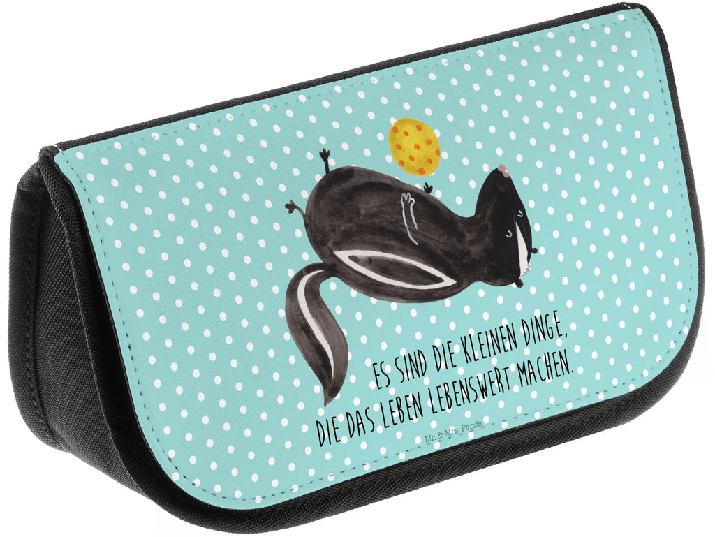 Kosmetiktasche Stinktier Ball kleines Täschchen, beauty tasche, zubehörtasche, hygiene tasche, kosmetik beutel, Make-Up Bag, kosmetiktäschchen, Beauty Bag, Reisenecessaires, reiseschminktasche, kulturtäschchen, Beautybag, bad tasche, utensilientasche, reise kosmetiktasche, beauty case, Waschtasche, Schminkbeutel, Kosmetiktasche, Waschbeutel, toilettenbeutel, Schminktasche, Kulturbeutel, Organizer Tasche, Toilettentasche, Kulturtasche, Necessaire, Schminktäschchen, Stinktier, Skunk, Weisheit, Raubtier, Wildtier, Stinki, Stinker, Verspielt