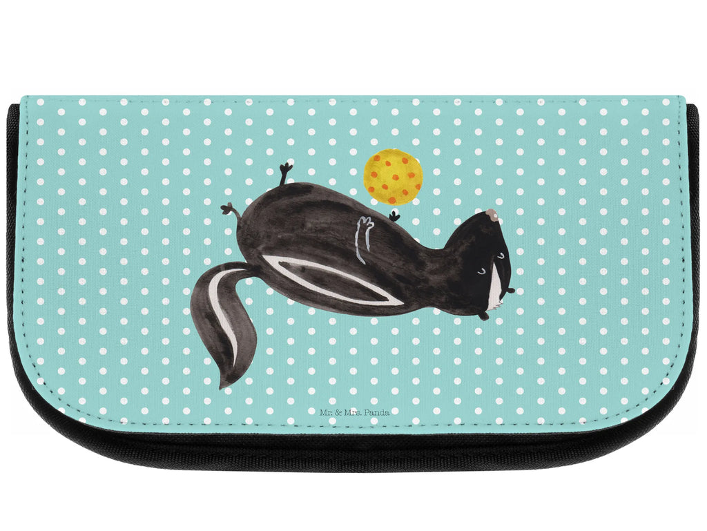 Kosmetiktasche Stinktier Ball kleines Täschchen, beauty tasche, zubehörtasche, hygiene tasche, kosmetik beutel, Make-Up Bag, kosmetiktäschchen, Beauty Bag, Reisenecessaires, reiseschminktasche, kulturtäschchen, Beautybag, bad tasche, utensilientasche, reise kosmetiktasche, beauty case, Waschtasche, Schminkbeutel, Kosmetiktasche, Waschbeutel, toilettenbeutel, Schminktasche, Kulturbeutel, Organizer Tasche, Toilettentasche, Kulturtasche, Necessaire, Schminktäschchen, Stinktier, Skunk, Weisheit, Raubtier, Wildtier, Stinki, Stinker, Verspielt