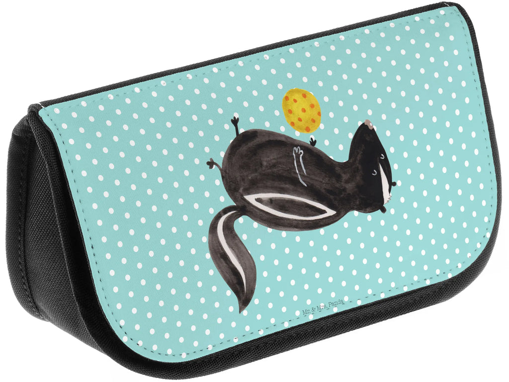 Kosmetiktasche Stinktier Ball kleines Täschchen, beauty tasche, zubehörtasche, hygiene tasche, kosmetik beutel, Make-Up Bag, kosmetiktäschchen, Beauty Bag, Reisenecessaires, reiseschminktasche, kulturtäschchen, Beautybag, bad tasche, utensilientasche, reise kosmetiktasche, beauty case, Waschtasche, Schminkbeutel, Kosmetiktasche, Waschbeutel, toilettenbeutel, Schminktasche, Kulturbeutel, Organizer Tasche, Toilettentasche, Kulturtasche, Necessaire, Schminktäschchen, Stinktier, Skunk, Weisheit, Raubtier, Wildtier, Stinki, Stinker, Verspielt