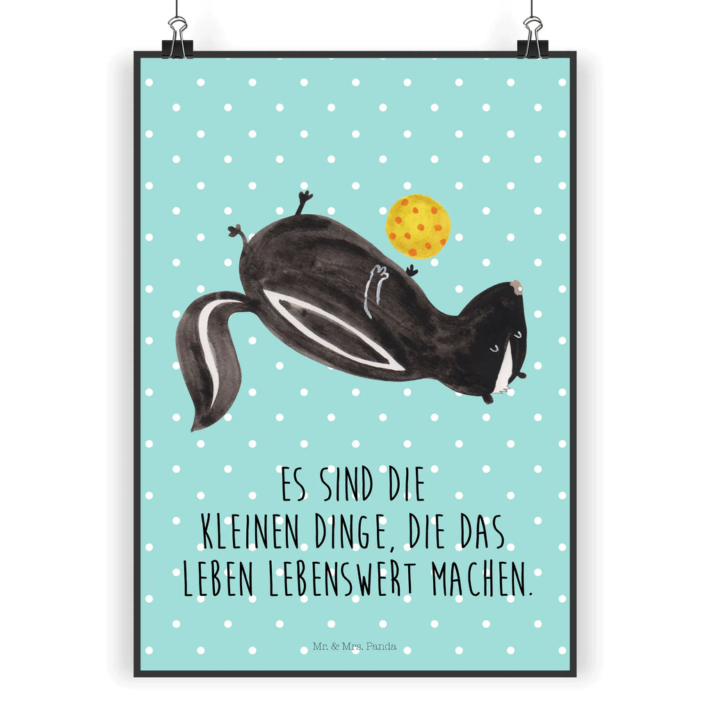 Plakat skunks piłka wandkunst, Wanddeko Bild, Bild, Mr. & Mrs. Panda Poster, drucke, Kunstdruck, Wanddekoration, Poster, kunst für die wand, Wandposter, grafikposter, Deko Bild, kunstdruck poster, Wandbild, kunstposter, Designposter, wanddeko, Plakat, wanddruck, Bild für Wand, Wandschmuck, Posterdruck, Stinktier, Skunk, Stinki, Weisheit, Stinker, Wildtier, Verspielt, Raubtier