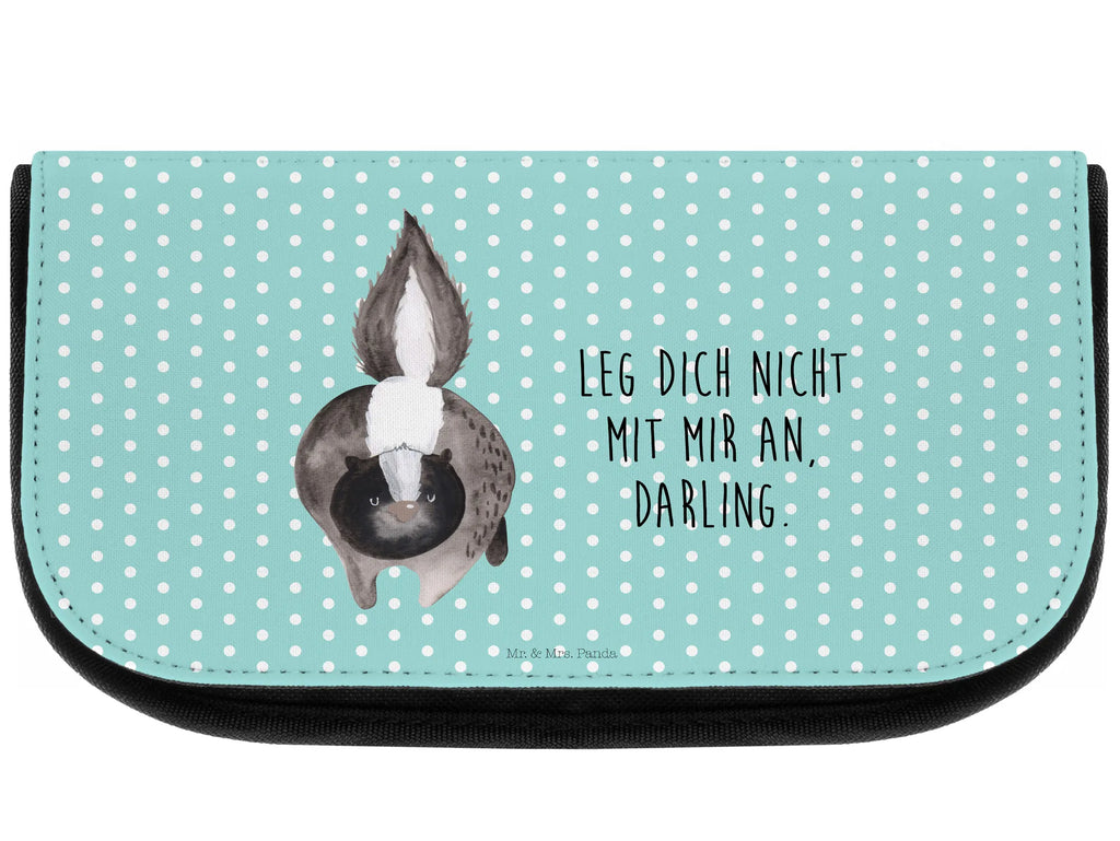 Kosmetiktasche Stinktier Angriff zubehörtasche, Necessaire, utensilientasche, Schminkbeutel, Beauty Bag, Waschbeutel, beauty case, Toilettentasche, kleines Täschchen, kosmetiktäschchen, reiseschminktasche, Waschtasche, Schminktäschchen, bad tasche, reise kosmetiktasche, Kulturtasche, Organizer Tasche, Schminktasche, Reisenecessaires, Beautybag, hygiene tasche, kosmetik beutel, Make-Up Bag, beauty tasche, toilettenbeutel, kulturtäschchen, Kosmetiktasche, Kulturbeutel, Stinktier, Skunk, Wildtier, Stinki, Raubtier, Drohung, wütend, Stinker