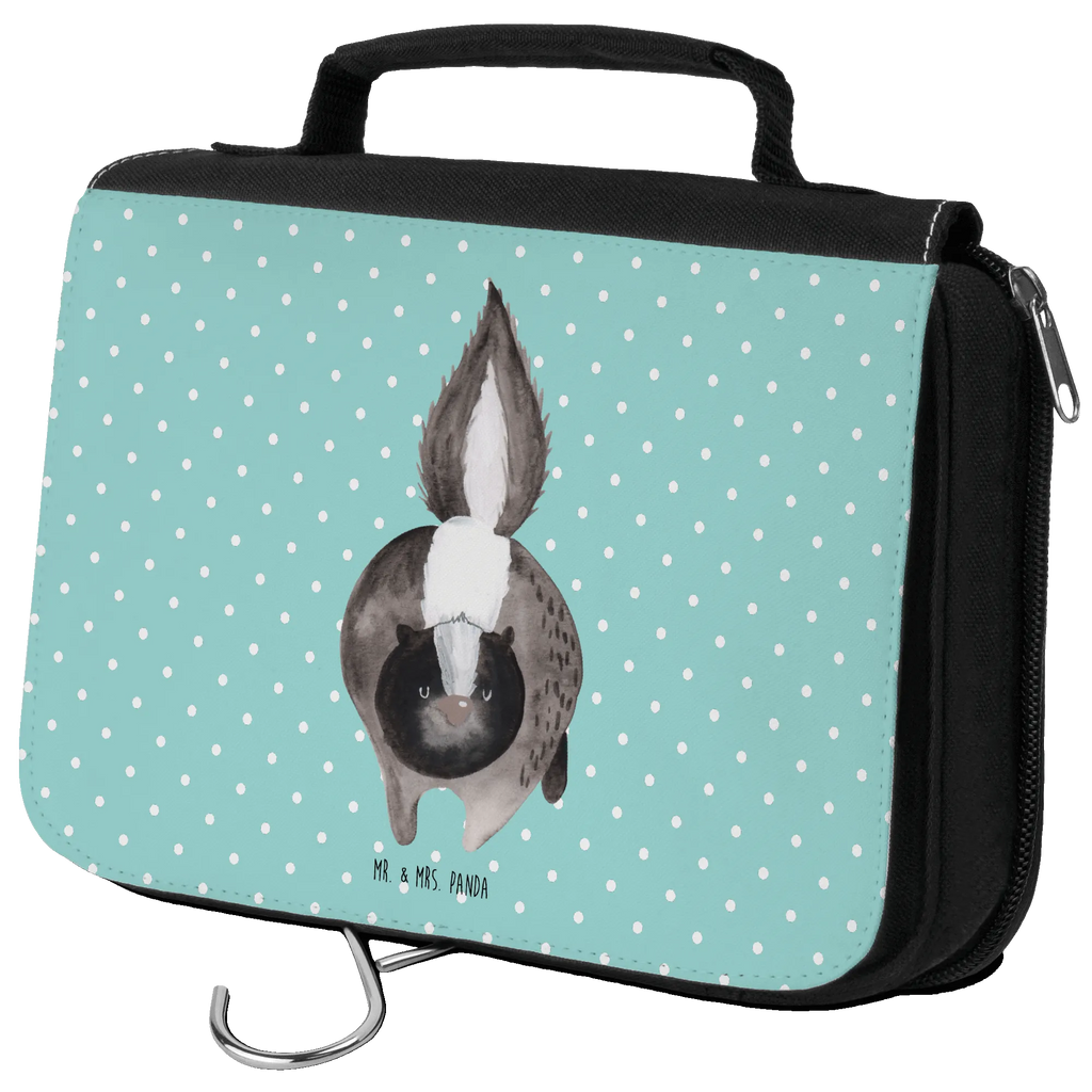 Kosmetyczka skunks atak Schminktasche, Waschbeutel, Schminkbeutel, hygienetasche, badtasche, Kulturbeutel, Kulturbeutel Waschbar, Kulturtasche, hygienebeutel, beautycase, Waschtasche, Kosmetiktasche, Necessaire, Toilettentasche, Reisebeutel, Stinktier, Skunk, Raubtier, Stinker, Drohung, Wildtier, wütend, Stinki