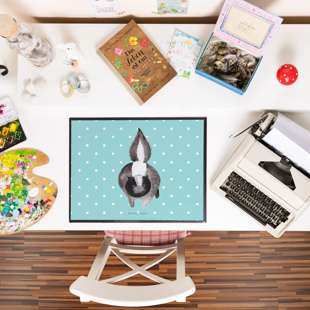 Podkładka na biurko skunks atak Bürobedarf, Schreibunterlage, Schreibtischauflage, Schreibtischunterlage Groß, Schreibtisch Unterlagen, Schreibwaren, Büroartikel, Stinktier, Skunk, Drohung, Wildtier, Stinker, wütend, Stinki, Raubtier