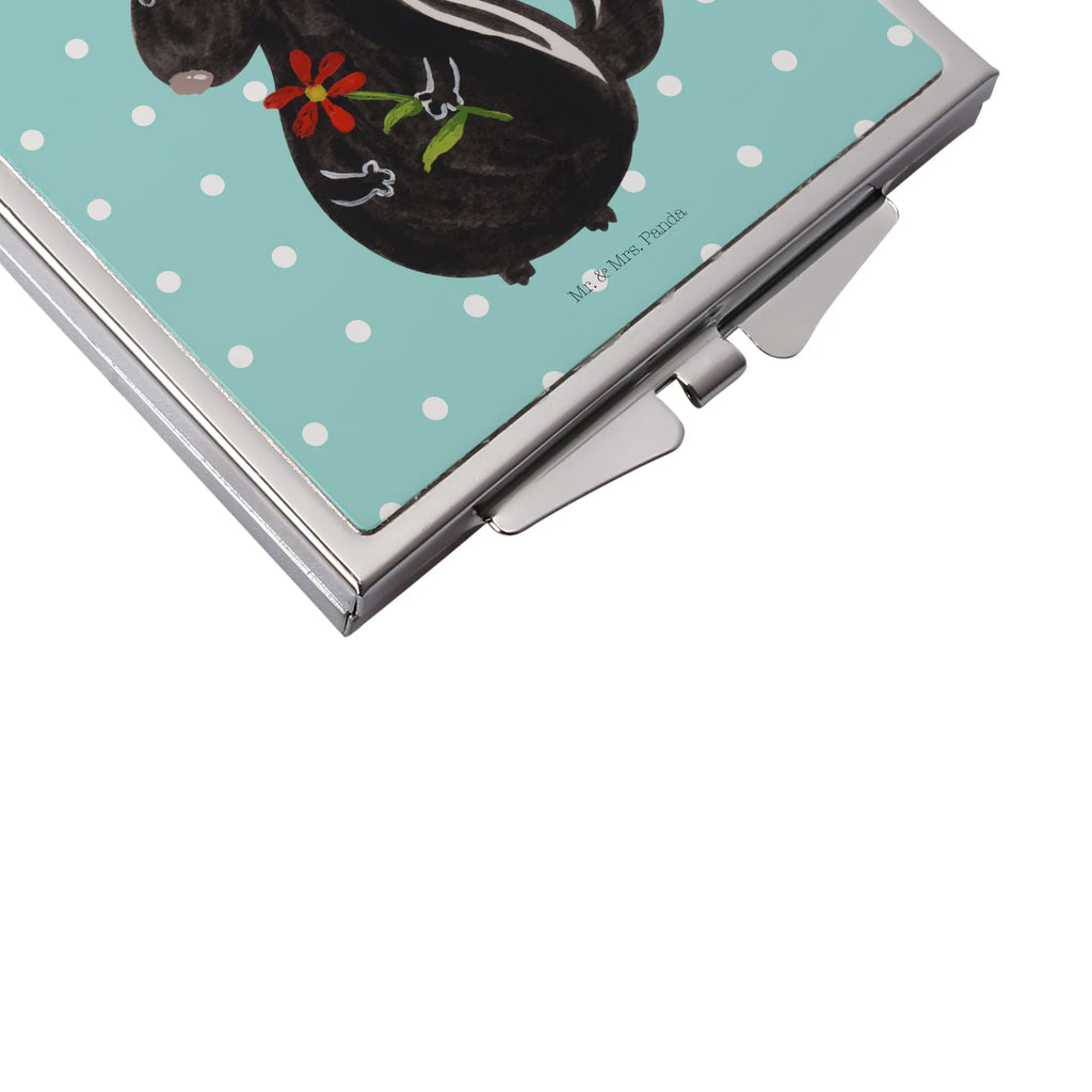 Kwadratowe lusterko do torebki skunks kwiat Design Taschenspiegel, Handspiegel Zum Mitnehmen, Schminkspiegel To Go, Deko Handspiegel, Runder Taschenspiegel, Spiegel Für Make-Up Tasche, Spiegel Für Schminktasche, Schminkspiegel Kompakt, Klappbarer Taschenspiegel, Reise Spiegel, Taschen-Kosmetikspiegel, Handtaschenspiegel, Quadratischer Handspiegel, Taschenspiegel, Handspiegel Geschenkidee, Spiegel Für Unterwegs, Handspiegel Für Damen, Mini Spiegel, Silber, Kosmetikspiegel Klein, Klappspiegel, Klappbarer Handspiegel, Spiegel Für Handtasche, Kompaktspiegel, Vintage Kompaktspiegel, Handspiegel Mit Hülle, Tragbarer Spiegel, Skunk, Stinktier, Wildtier, Stinki, Raubtier, Träume, Verträumt, Dreams, Stinker, Tagträumer