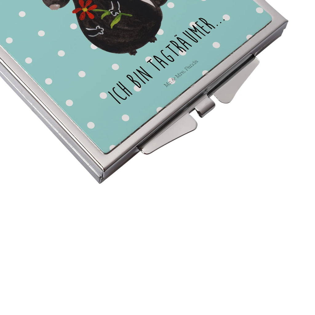 Kwadratowe lusterko do torebki skunks kwiat Design Taschenspiegel, Handspiegel Zum Mitnehmen, Schminkspiegel To Go, Deko Handspiegel, Runder Taschenspiegel, Spiegel Für Make-Up Tasche, Spiegel Für Schminktasche, Schminkspiegel Kompakt, Klappbarer Taschenspiegel, Reise Spiegel, Taschen-Kosmetikspiegel, Handtaschenspiegel, Quadratischer Handspiegel, Taschenspiegel, Handspiegel Geschenkidee, Spiegel Für Unterwegs, Handspiegel Für Damen, Mini Spiegel, Silber, Kosmetikspiegel Klein, Klappspiegel, Klappbarer Handspiegel, Spiegel Für Handtasche, Kompaktspiegel, Vintage Kompaktspiegel, Handspiegel Mit Hülle, Tragbarer Spiegel, Skunk, Stinktier, Wildtier, Stinki, Raubtier, Träume, Verträumt, Dreams, Stinker, Tagträumer