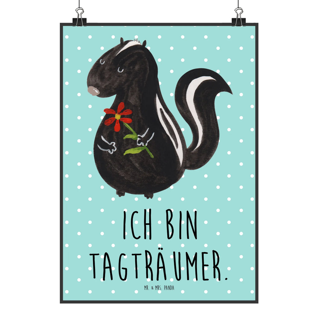 Poster Stinktier Blume kunst für die wand, Plakat, Bild für Wand, grafikposter, Deko Bild, Bild, Mr. & Mrs. Panda Poster, drucke, wandkunst, Wanddeko Bild, Wandposter, Kunstdruck, Wandschmuck, Wandbild, wanddruck, Wanddekoration, kunstposter, Poster, wanddeko, kunstdruck poster, Designposter, Posterdruck, Stinktier, Skunk, Raubtier, Stinker, Tagträumer, Träume, Verträumt, Stinki, Wildtier, Dreams