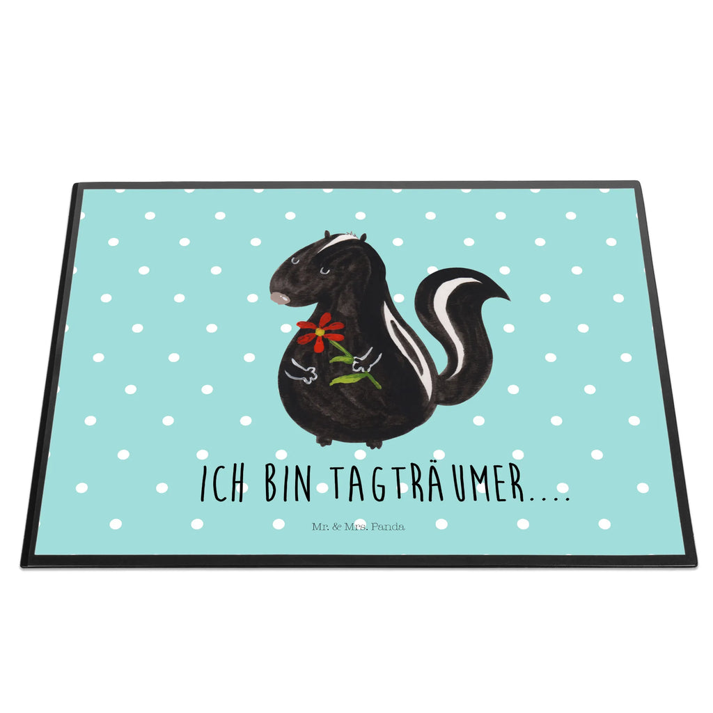 Desk pad skunk flower office, underlay, Desk pad, girl, desk, children, Skunk, dreams, skunk, stinker, daydreamer, dreamy, wild animal, predator, stink