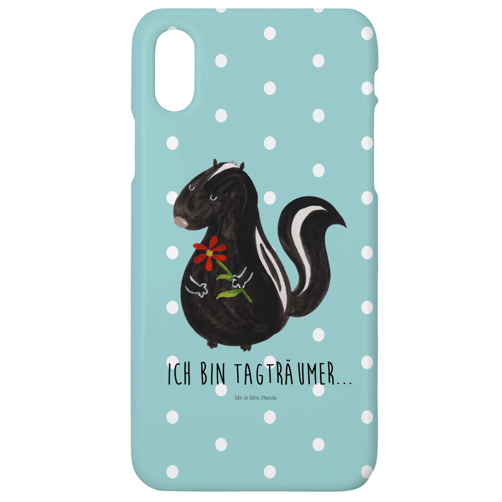 Handyhülle Stinktier Blume Handy Case, Handy, Handycover, Hülle, Iphone X, Handyhülle, Cover, Iphone 10, Stinktier, Skunk, Verträumt, Stinki, Dreams, Träume, Stinker, Tagträumer, Raubtier, Wildtier