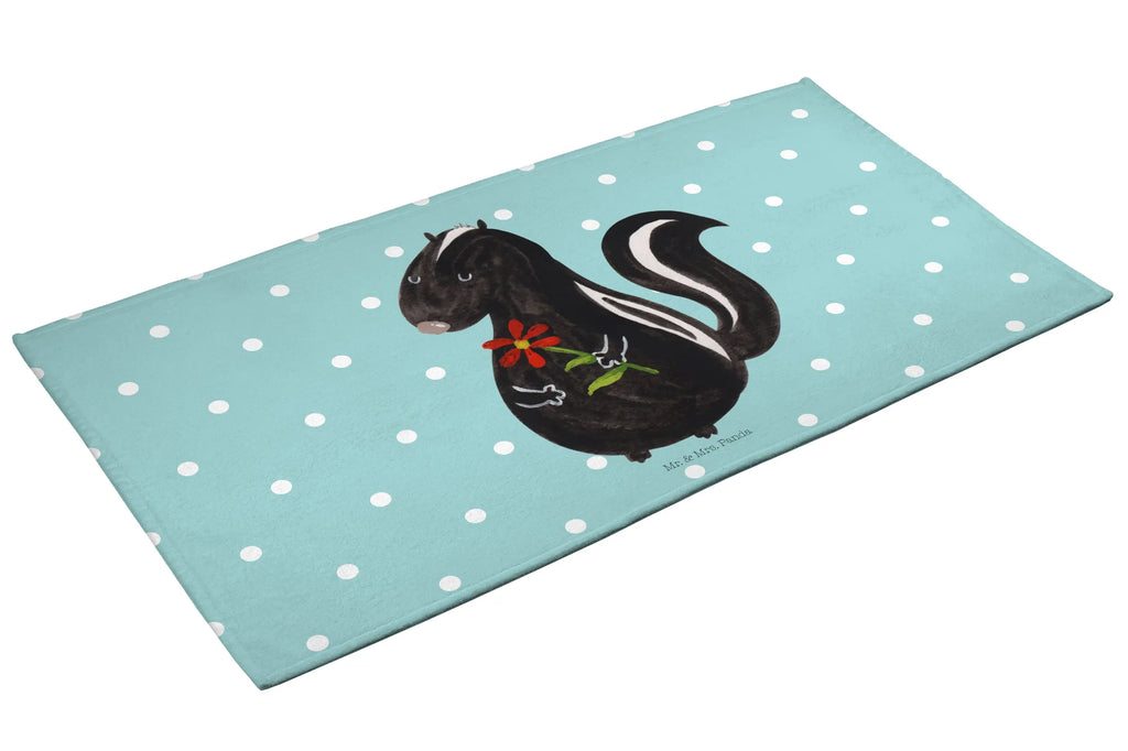 Hand towel skunk flower towels, bath towel, big, children, baby, bathroom, Towel, Skunk, dreamy, dreams, stinker, stink, skunk, predator, wild animal, daydreamer