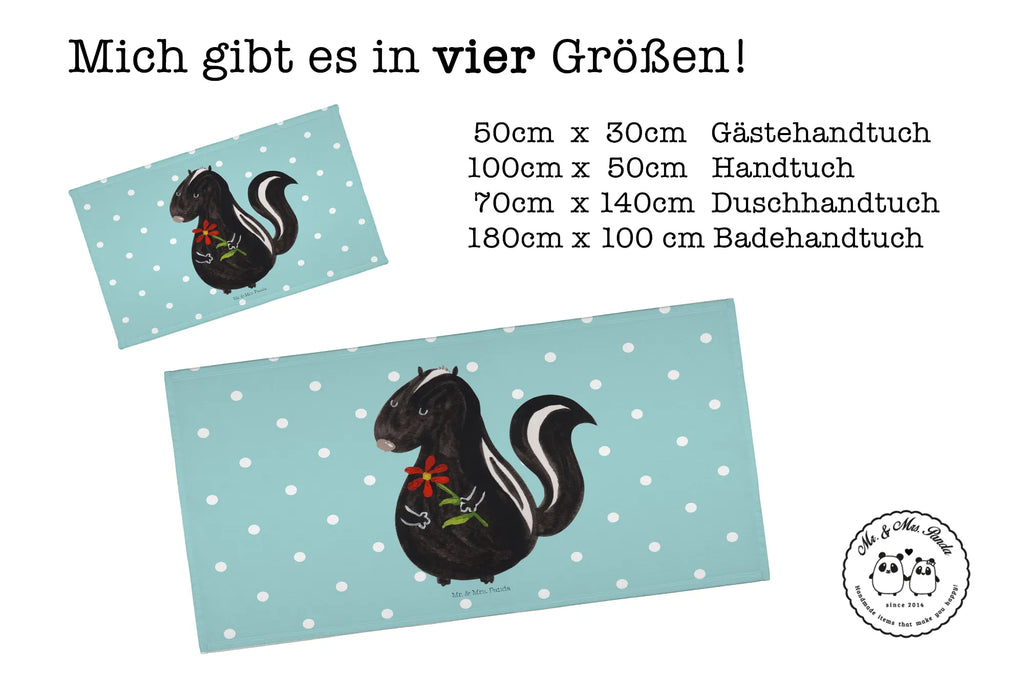 Hand towel skunk flower towels, bath towel, big, children, baby, bathroom, Towel, Skunk, dreamy, dreams, stinker, stink, skunk, predator, wild animal, daydreamer