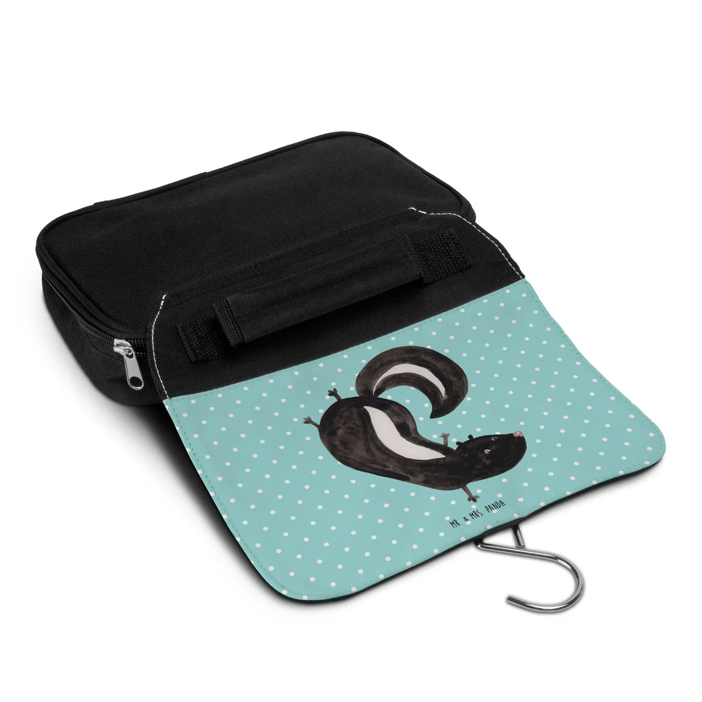 Wash bag skunk handstand hygienebeutel, Waschtasche, Kulturtasche, Kulturbeutel Waschbar, Necessaire, Toilettentasche, Schminkbeutel, Kulturbeutel, Reisebeutel, hygienetasche, Waschbeutel, Schminktasche, Kosmetiktasche, badtasche, beautycase, Stinktier, Skunk, Stinki, Spielplatz, Verpielt, Stinker, Raubtier, Kind, Wildtier
