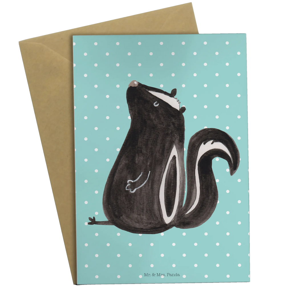 Greetings card skunk Sit kommunionskarte, Klappkarte, valentinstagskarte, babykarte, neujahrskarte, hochzeitskarten, genesungskarte, jubiläumskarte, einladungskarten, Grußkarten, Beileidskarte, Motivkarte, Glückwunschkarte, firmungskarte, osterkarte, abiturkarte, dankeskarten, weihnachtskarten, Grußkarte, vatertagskarte, glückwunschkarten, spruchkarte, osterkarten, Skunk, Stinktier, Wildtier, Stinki, Raubtier, Besserwisser, Recht, Stinker, Büro, Spruch