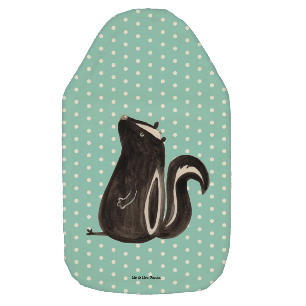 Termofor skunks siedzenie Bettflasche, Wärmflasche mit Bezug, Kinderwärmflasche, Körnerkissen, Wärmflaschenbezug, Kleine Wärmflasche, Wärmekissen, Wärmflasche, Stinktier, Skunk, Büro, Besserwisser, Wildtier, Raubtier, Stinker, Stinki, Recht, Spruch