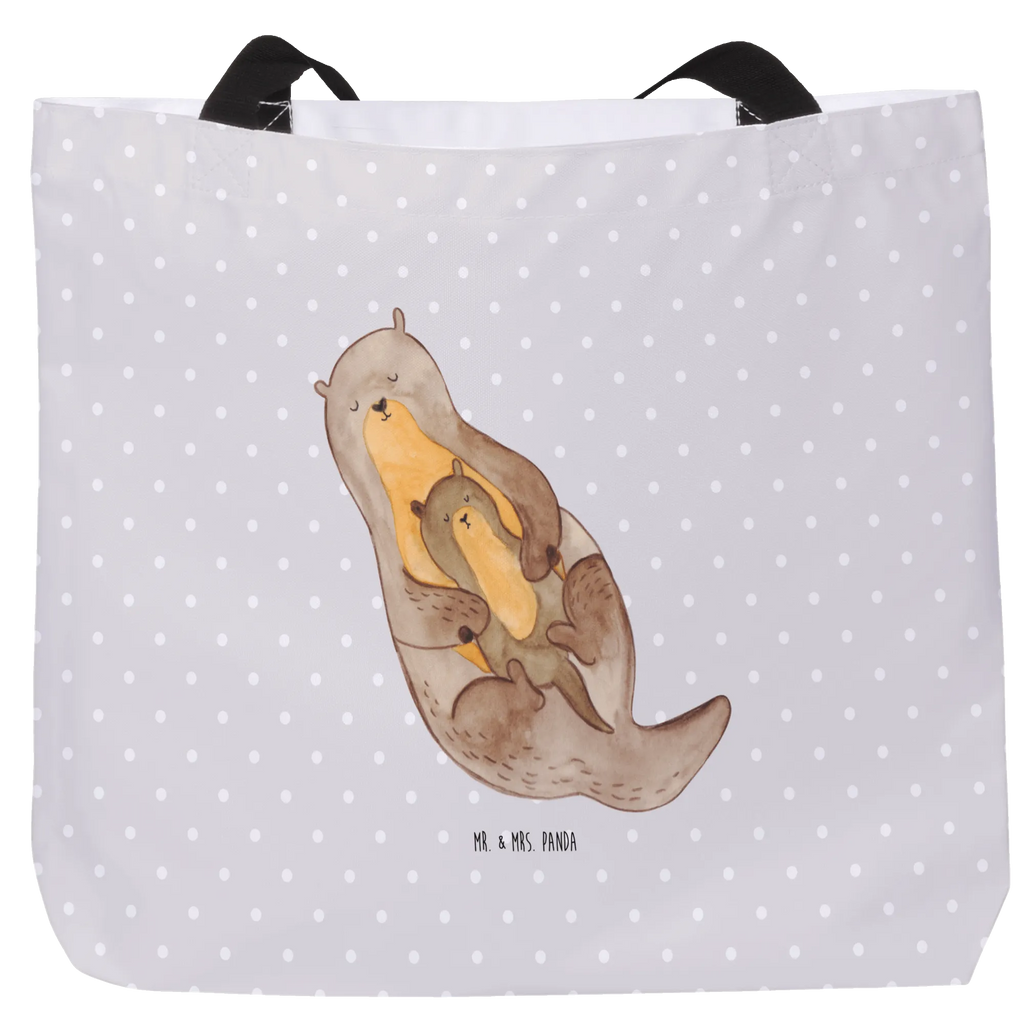 Shopper Otter Kind Stofftasche, XXL Tasche, Tragebeutel, Einkaufstasche, Schultasche, Tüte, Schulbeutel, Schultertasche, XL, Einkaufsbeutel, Ausflug, Strandtasche, Beutel, Alltagstasche, Shopper, Freizeittasche, Otter, Fischotter, Seeotter, Otter Seeotter See Otter