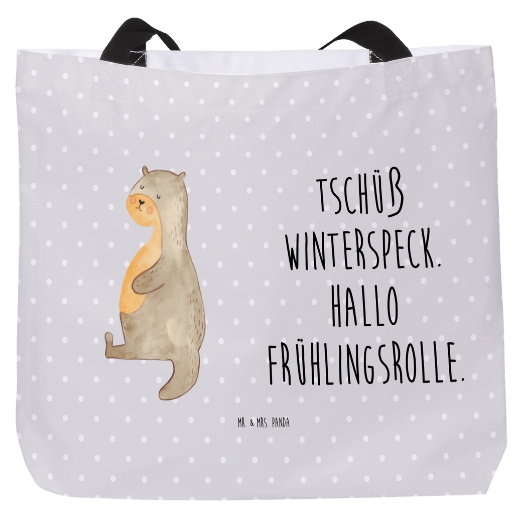 Shopper Otter Bauch Strandtasche, Schultertasche, XXL Tasche, Ausflug, Beutel, Stofftasche, Einkaufsbeutel, Alltagstasche, Tüte, XL, Shopper, Tragebeutel, Schultasche, Freizeittasche, Einkaufstasche, Schulbeutel, Otter, Fischotter, Seeotter, Otter Seeotter See Otter