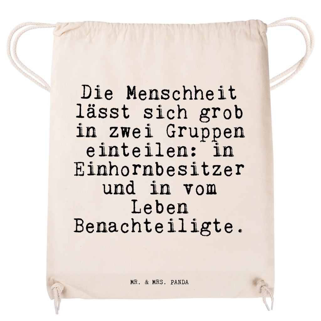 Drawstring bag Die Menschheit lässt sich... sports bag, bag, gym bag, hipster, jute bag, carrier bag, saying, sayings, funny, wisdom, quotes, Sayings Proverbs Wisdom Quotes Funny Wisdom Words