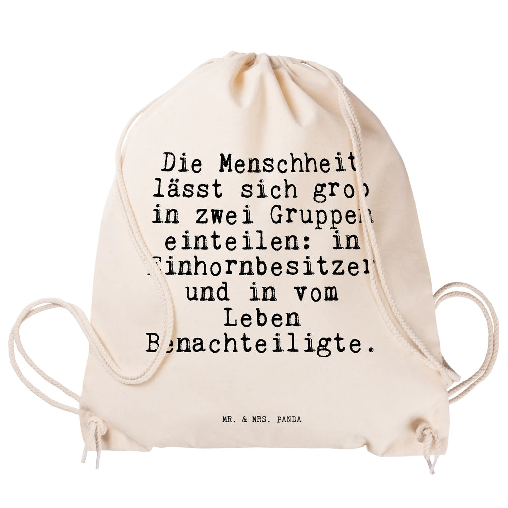 Drawstring bag Die Menschheit lässt sich... sports bag, bag, gym bag, hipster, jute bag, carrier bag, saying, sayings, funny, wisdom, quotes, Sayings Proverbs Wisdom Quotes Funny Wisdom Words
