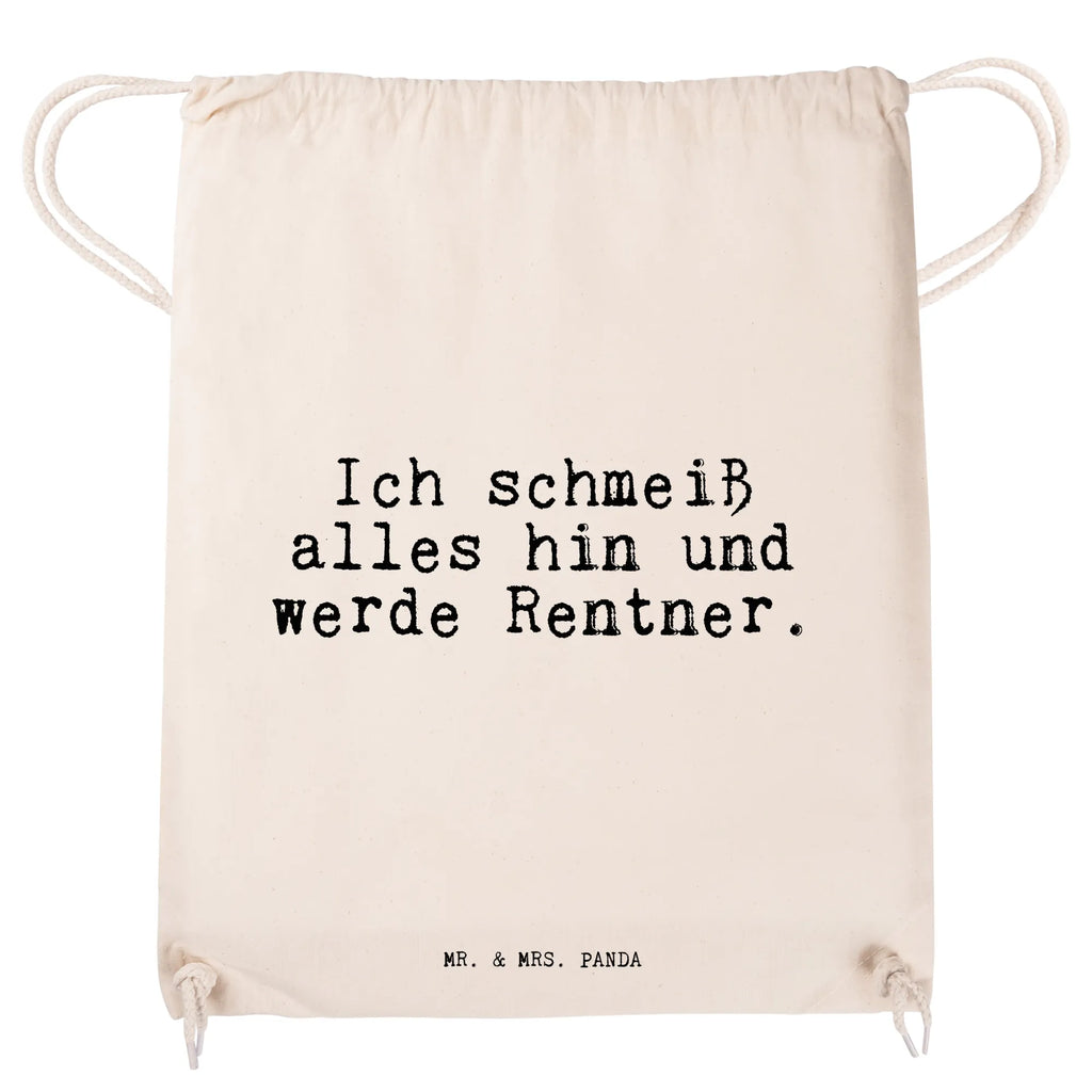 Drawstring bag Ich schmeiß alles hin... gym bag, hipster, sports bag, carrier bag, bag, jute bag, saying, sayings, funny, wisdom, quotes, Sayings Proverbs Wisdom Quotes Funny Wisdom Words