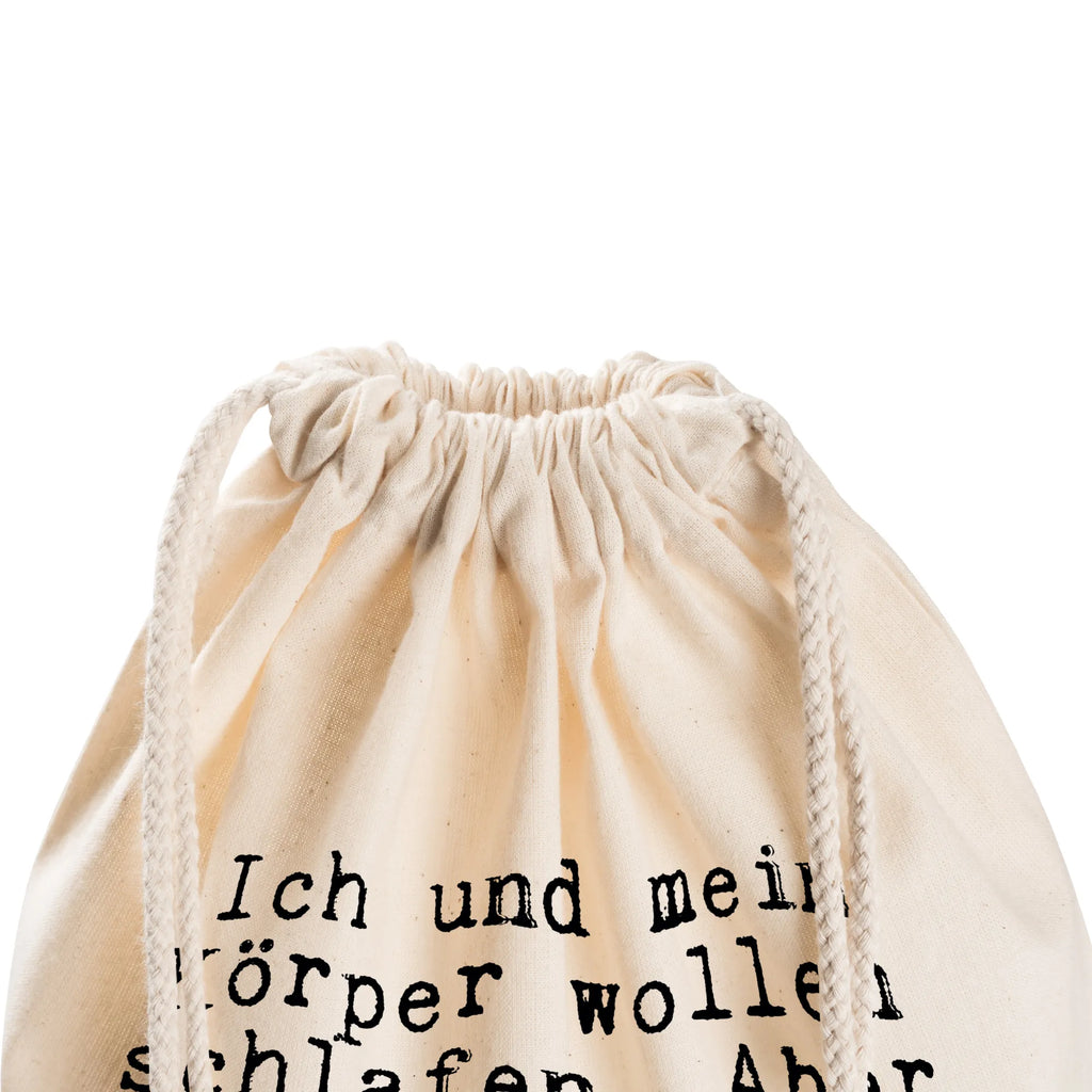 Drawstring bag Ich und mein Körper... sports bag, gym bag, hipster, jute bag, bag, carrier bag, saying, sayings, funny, wisdom, quotes, Sayings Proverbs Wisdom Quotes Funny Wisdom Words