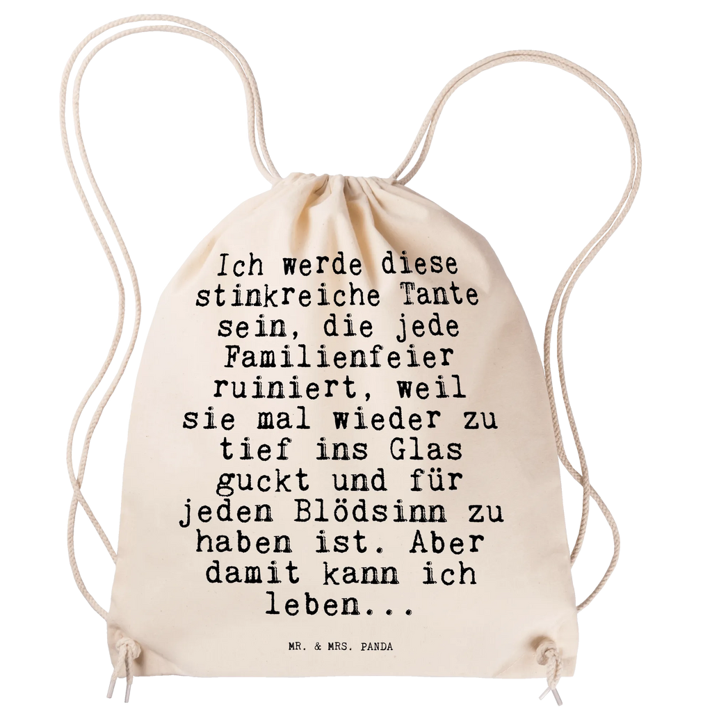 Drawstring bag Ich werde diese stinkreiche... bag, gym bag, sports bag, jute bag, carrier bag, hipster, saying, sayings, funny, wisdom, quotes, Sayings Proverbs Wisdom Quotes Funny Wisdom Words
