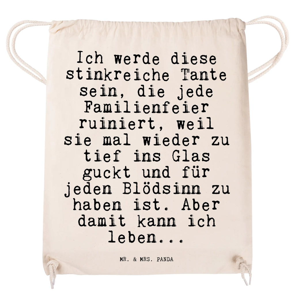 Drawstring bag Ich werde diese stinkreiche... bag, gym bag, sports bag, jute bag, carrier bag, hipster, saying, sayings, funny, wisdom, quotes, Sayings Proverbs Wisdom Quotes Funny Wisdom Words