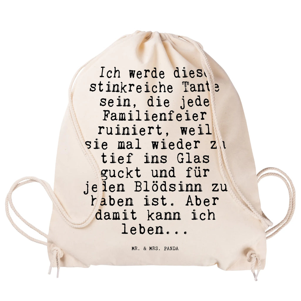 Drawstring bag Ich werde diese stinkreiche... bag, gym bag, sports bag, jute bag, carrier bag, hipster, saying, sayings, funny, wisdom, quotes, Sayings Proverbs Wisdom Quotes Funny Wisdom Words