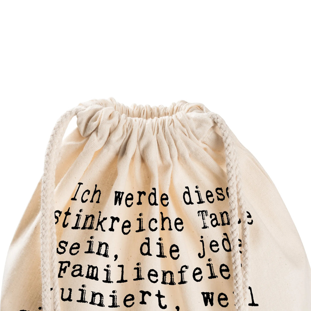 Drawstring bag Ich werde diese stinkreiche... bag, gym bag, sports bag, jute bag, carrier bag, hipster, saying, sayings, funny, wisdom, quotes, Sayings Proverbs Wisdom Quotes Funny Wisdom Words