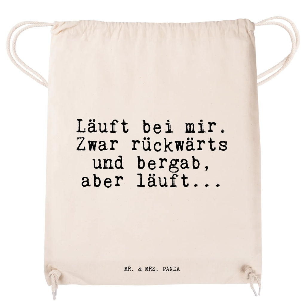 Torba sportowa Läuft bei mir. Zwar... Przysłowie, przysłowia, zabawne przysłowia, mądrości, cytaty, prezenty z przysłowiami