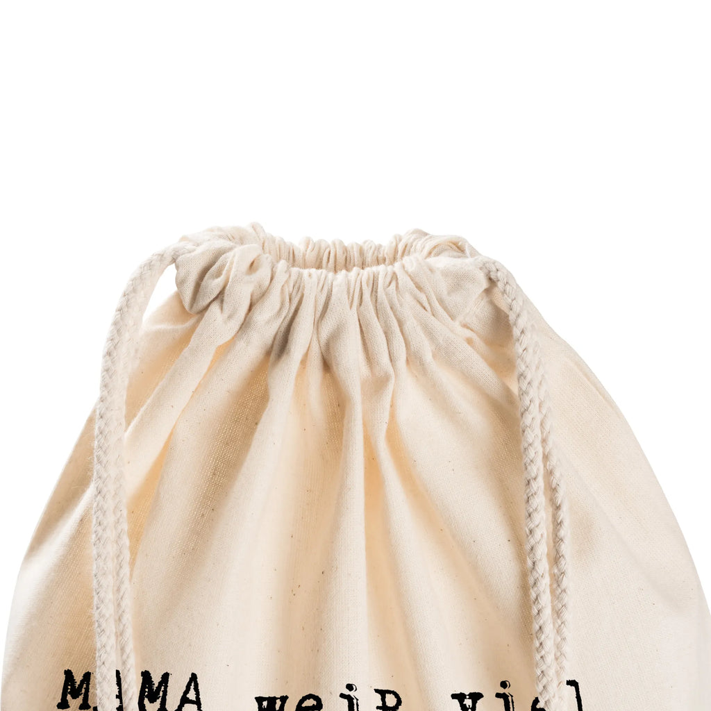 Drawstring bag MAMA weiß viel, aber... hipster, carrier bag, gym bag, sports bag, bag, jute bag, saying, sayings, funny, wisdom, quotes, Sayings Proverbs Wisdom Quotes Funny Wisdom Words