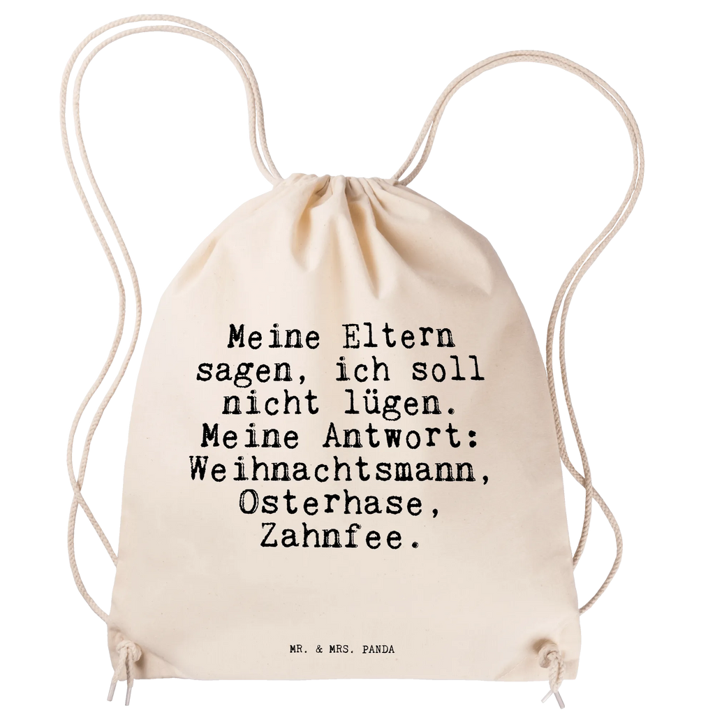 Drawstring bag Meine Eltern sagen, ich... hipster, bag, gym bag, sports bag, carrier bag, jute bag, saying, sayings, funny, wisdom, quotes, Sayings Proverbs Wisdom Quotes Funny Wisdom Words