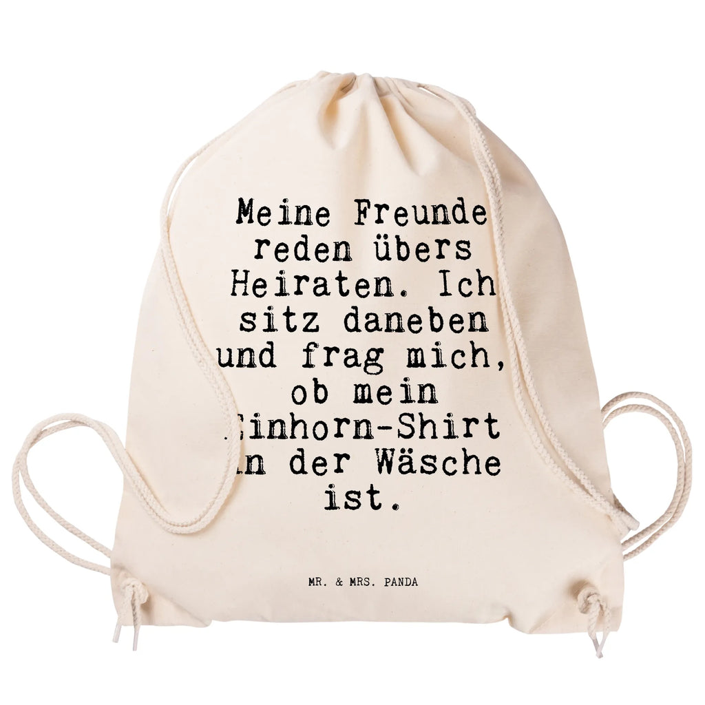 Drawstring bag Meine Freunde reden übers... carrier bag, gym bag, jute bag, bag, hipster, sports bag, saying, sayings, funny, wisdom, quotes, Sayings Proverbs Wisdom Quotes Funny Wisdom Words