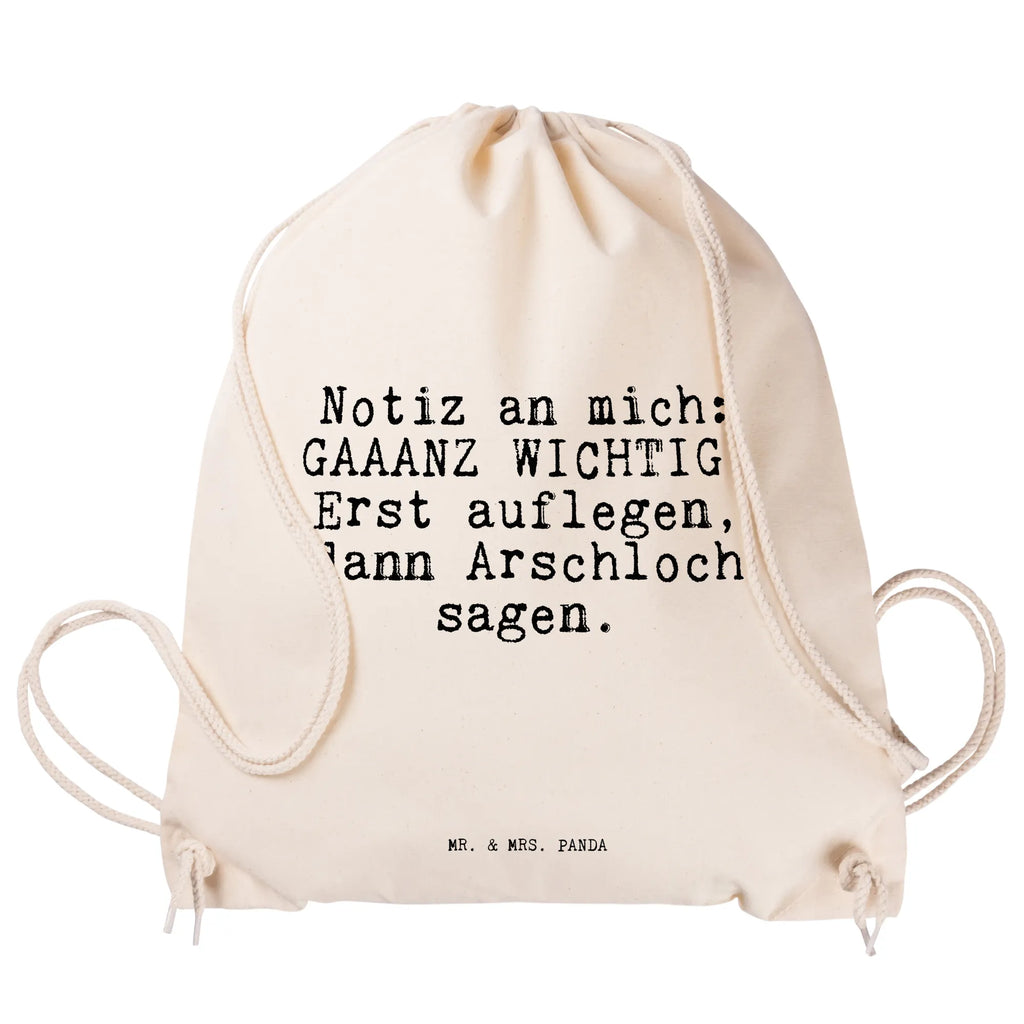 Drawstring bag Notiz an mich: GAAANZ... Sportbeutel Fitness, Sportbeutel, festivalbeutel, Gymbag, baumwoll rucksack, gym tasche, Festival Beutel, kordelzugbeutel, gym rucksack, Baumwolltasche, festival tasche, Baumwollbeutel, rucksack beutel, rucksack mit kordel, gym beutel, zuziehbeutel, zugbeutel, stoff rucksack, Sportbeutel Für Sport, Sportrucksack, rucksack stoff, Stoffbeutel, kordelrucksack, turnbeutel baumwolle, Turnbeutel Schule, beutelrucksack, Sportbeutel Kindergarten, festival rucksack, Stofftasche, Sportbeutel Mit Kordelzug, Sportbeutel Aus Baumwolle, Alltagstasche, Sportbeutel Training, Sportbeutel Für Freizeit, freizeit rucksack, baumwolle beutel, Turnbeutel, wanderbeutel, gymnastiktasche, beutel mit kordelzug, Gymsack, wander rucksack, Turnbeutel Mit Kordel, Sportbeutel Schule, Sportbeutel Kita, Sportbeutel Outdoor, Öko Sportbeutel, sportbeutel baumwolle, Sprüche, Lustige Sprüche, Weisheiten, Zitate, Spruch, Spruch Geschenke, Spruch Sprüche Weisheiten Zitate Lustig Weisheit Worte