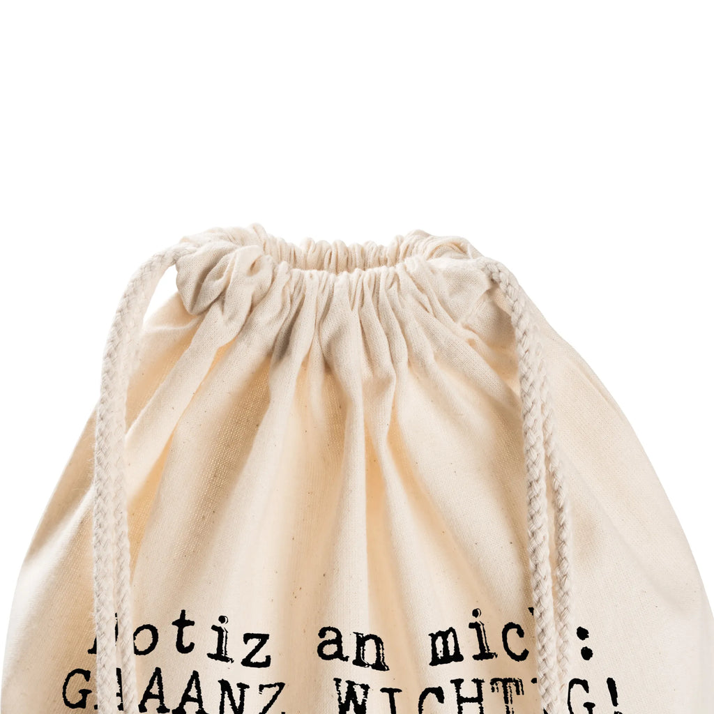 Drawstring bag Notiz an mich: GAAANZ... Sportbeutel Fitness, Sportbeutel, festivalbeutel, Gymbag, baumwoll rucksack, gym tasche, Festival Beutel, kordelzugbeutel, gym rucksack, Baumwolltasche, festival tasche, Baumwollbeutel, rucksack beutel, rucksack mit kordel, gym beutel, zuziehbeutel, zugbeutel, stoff rucksack, Sportbeutel Für Sport, Sportrucksack, rucksack stoff, Stoffbeutel, kordelrucksack, turnbeutel baumwolle, Turnbeutel Schule, beutelrucksack, Sportbeutel Kindergarten, festival rucksack, Stofftasche, Sportbeutel Mit Kordelzug, Sportbeutel Aus Baumwolle, Alltagstasche, Sportbeutel Training, Sportbeutel Für Freizeit, freizeit rucksack, baumwolle beutel, Turnbeutel, wanderbeutel, gymnastiktasche, beutel mit kordelzug, Gymsack, wander rucksack, Turnbeutel Mit Kordel, Sportbeutel Schule, Sportbeutel Kita, Sportbeutel Outdoor, Öko Sportbeutel, sportbeutel baumwolle, Sprüche, Lustige Sprüche, Weisheiten, Zitate, Spruch, Spruch Geschenke, Spruch Sprüche Weisheiten Zitate Lustig Weisheit Worte