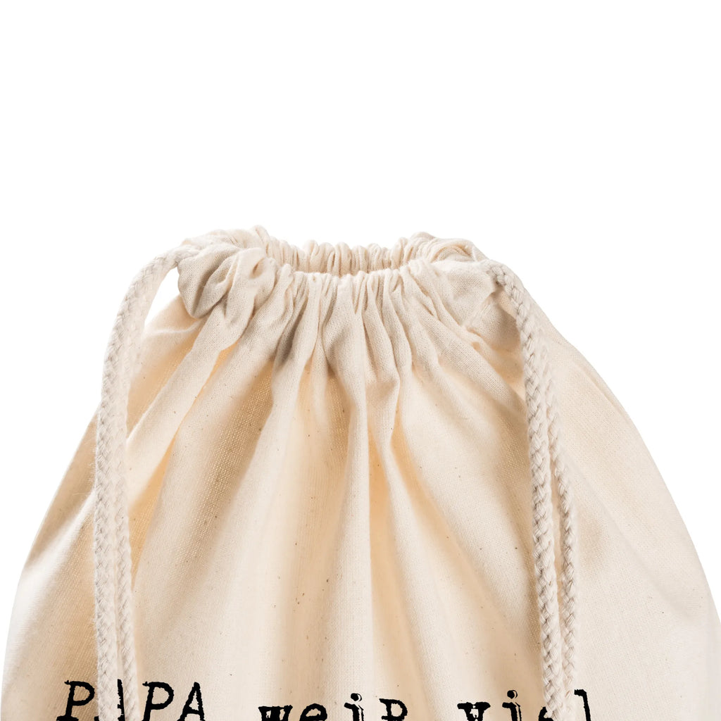Drawstring bag PAPA weiß viel, aber... gym bag, carrier bag, hipster, sports bag, bag, jute bag, saying, sayings, funny, wisdom, quotes, Sayings Proverbs Wisdom Quotes Funny Wisdom Words