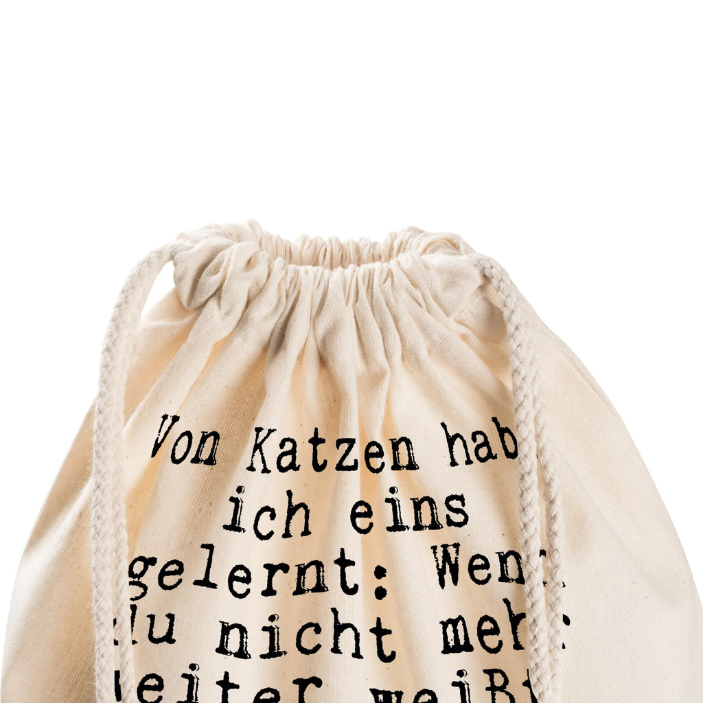 Drawstring bag Von Katzen habe ich... carrier bag, bag, sports bag, gym bag, hipster, jute bag, saying, sayings, funny, wisdom, quotes, Sayings Proverbs Wisdom Quotes Funny Wisdom Words