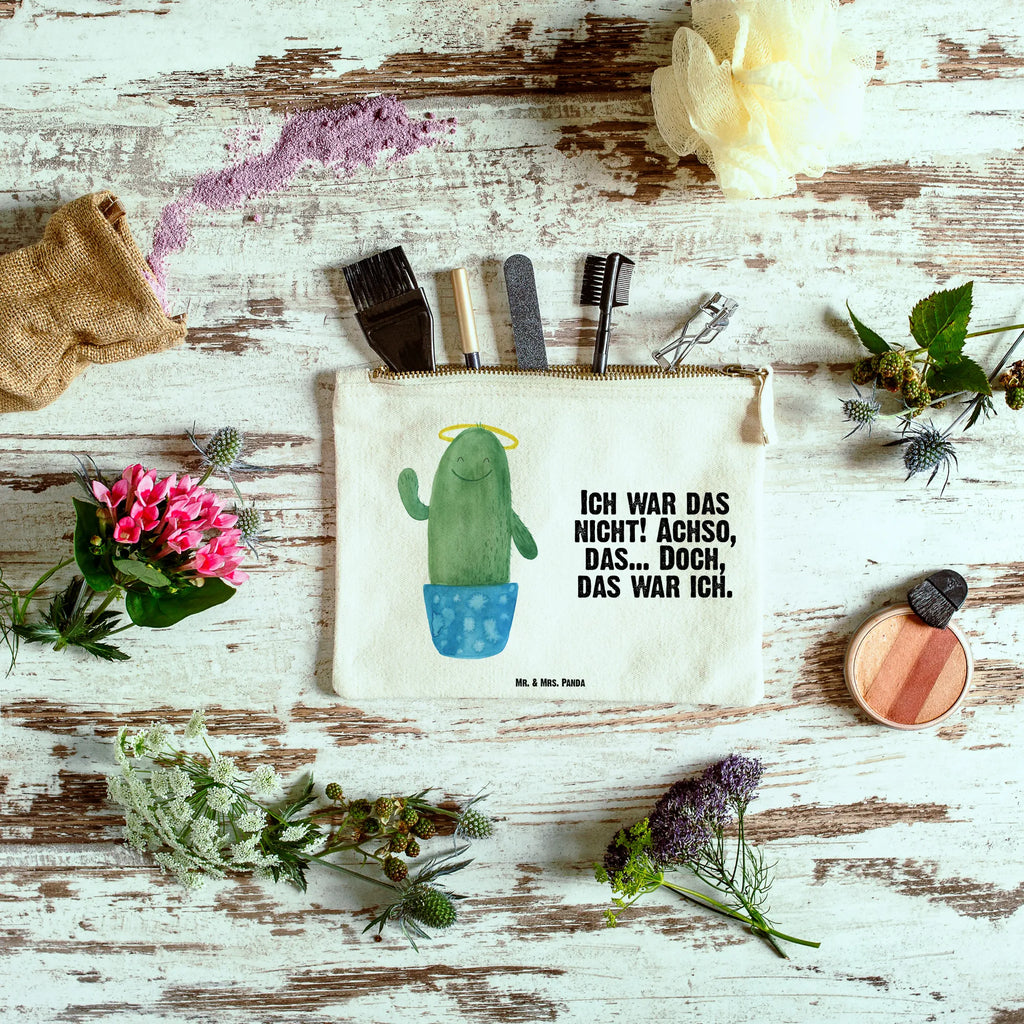 Schminktasche Kaktus Heilig aufbewahrungsbeutel, Kulturbeutel, kosmetiktäschchen, Kulturtasche, Schminktasche, Mäppchen, Waschbeutel, pencil case, pinsel tasche, Schminkbeutel, Kosmetikbeutel, Kosmetiktasche, Etui, Waschtasche, Stiftemäppchen, beauty tasche, beauty case, Schlampermäppchen, Federmappe, aufbewahrungstasche, toiletry bag, Schminktäschchen, utensilientasche, Kaktus, Kakteen, Heiligenschein, Lustig, Frech, Kind, Schwestern, Eltern, Freundin, Bruder, Schwester, Familie