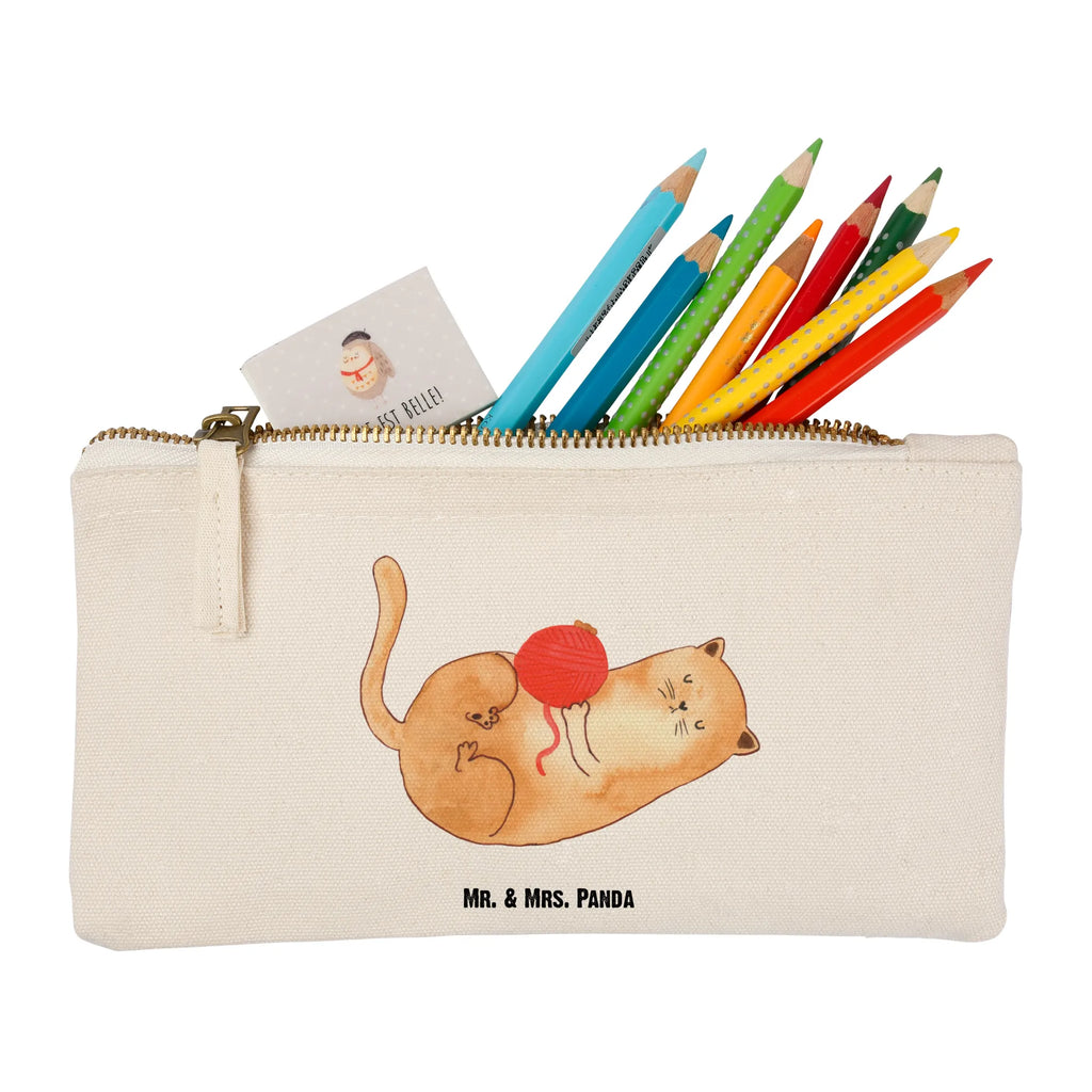 Make-up bag Cat Wool cat, tomcat, kitty, meow, kitten, housecat, mama cat, love cats, cat image, cat fan, cat lover, cat fancier, cat decoration, gift for cat lover, cat owner, funny cats, cat sayings, cat motto, funny cat gifts, fan merchandise, cat stuff, animal lover, ball of wool, pussy, play, wool, pet, playful, cats, Cats