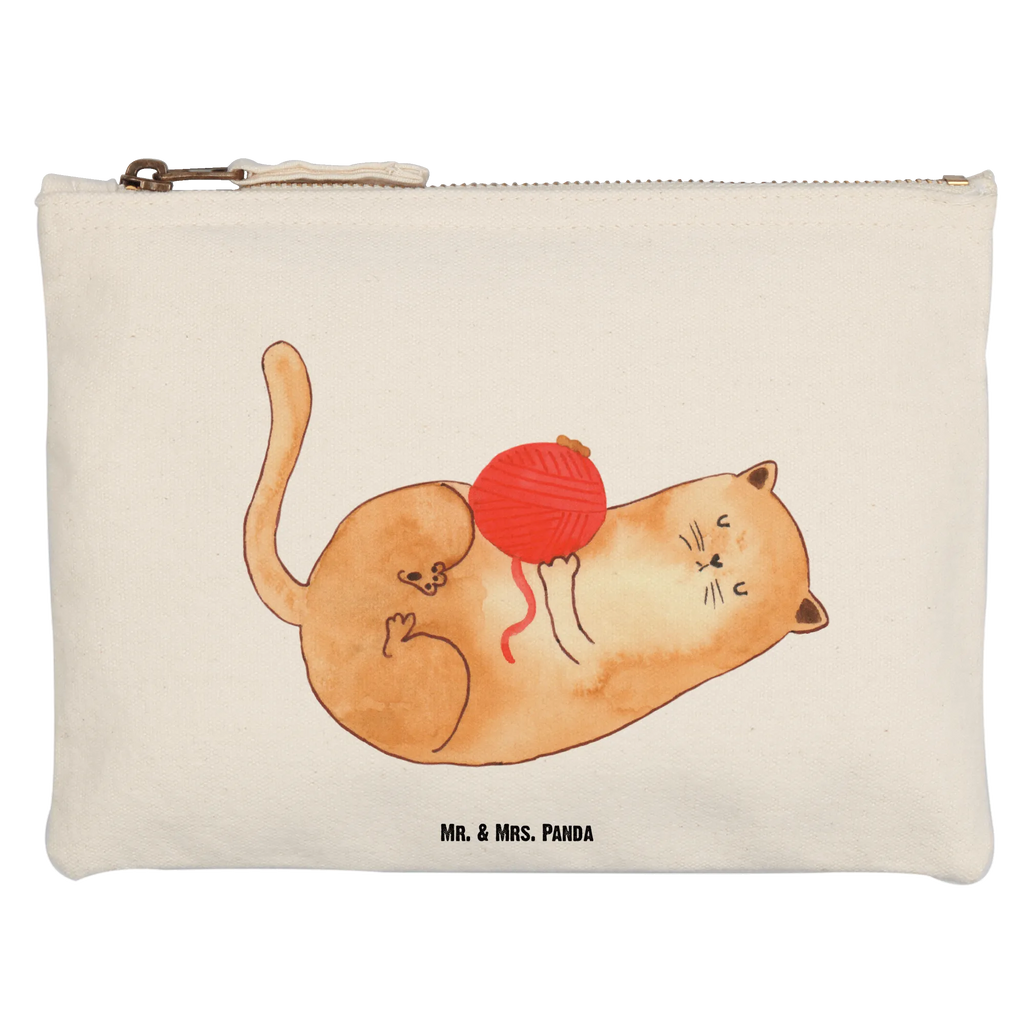 Make-up bag Cat Wool cat, tomcat, kitty, meow, kitten, housecat, mama cat, love cats, cat image, cat fan, cat lover, cat fancier, cat decoration, gift for cat lover, cat owner, funny cats, cat sayings, cat motto, funny cat gifts, fan merchandise, cat stuff, animal lover, ball of wool, pussy, play, wool, pet, playful, cats, Cats